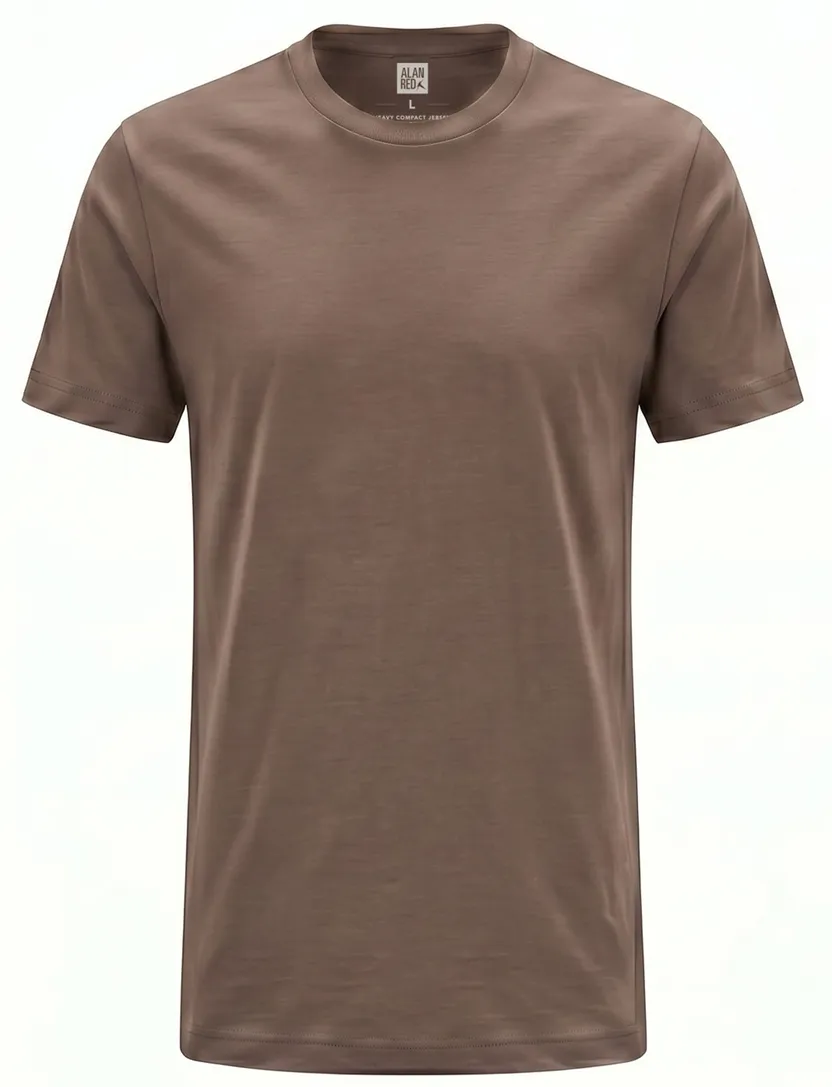 T-shirt Alan Red bruin ronde hals