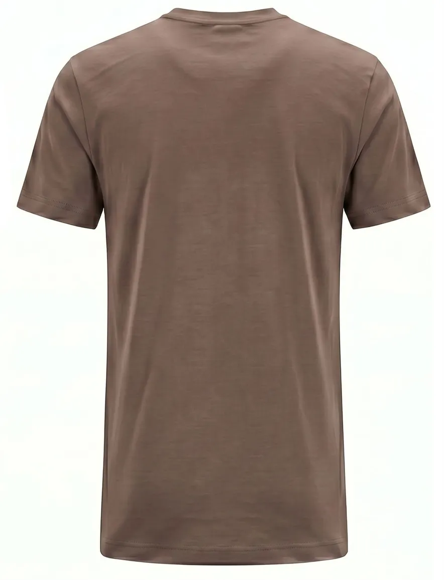 Alan Red T-shirt ronde hals bruin Venice