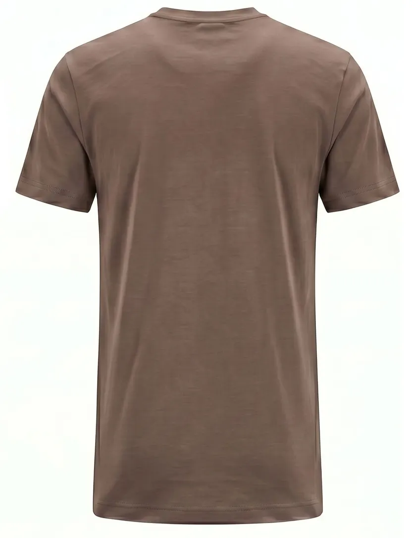T-shirt Alan Red Venice bruin ronde hals