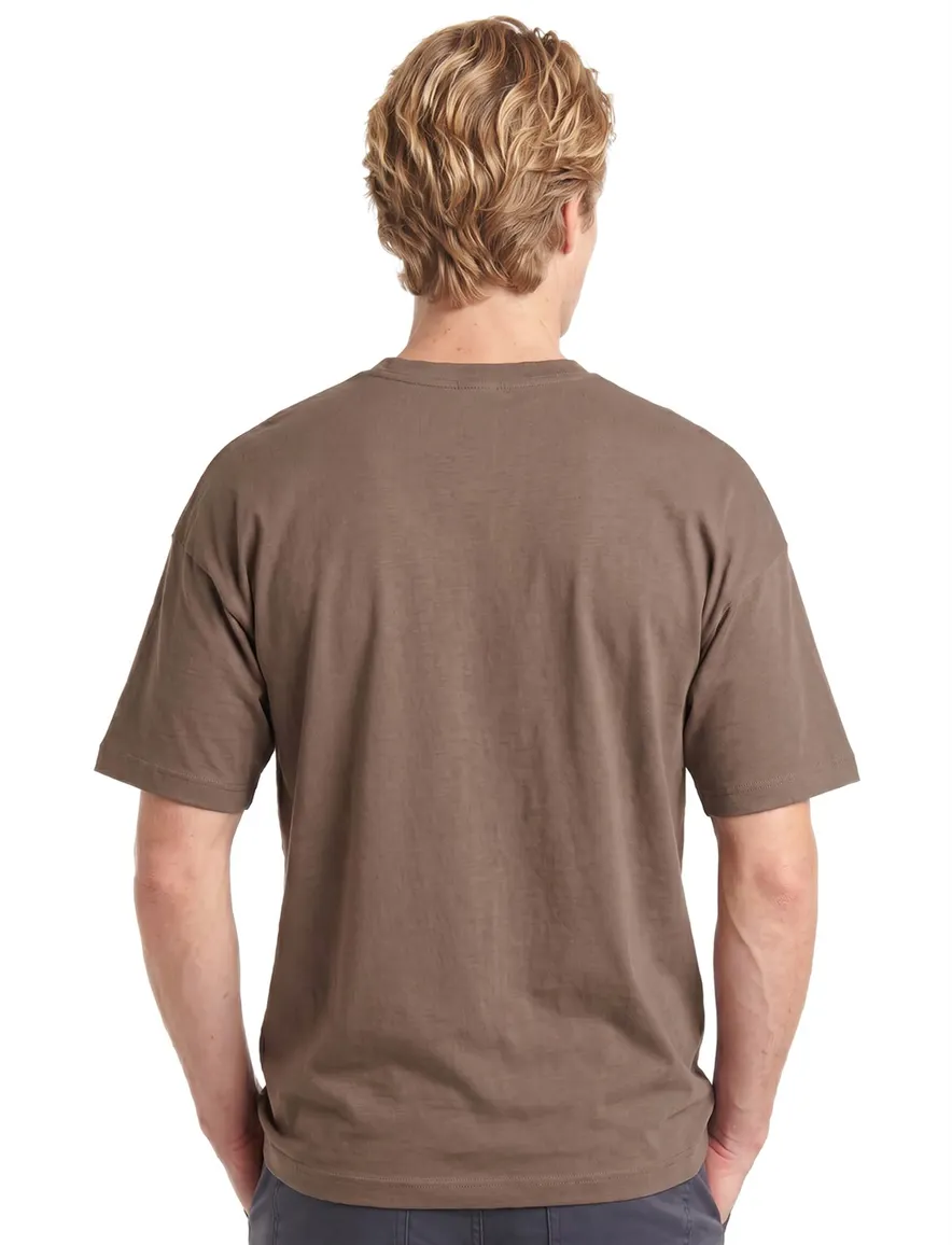 Alan Red T-shirt ronde hals bruin Venice