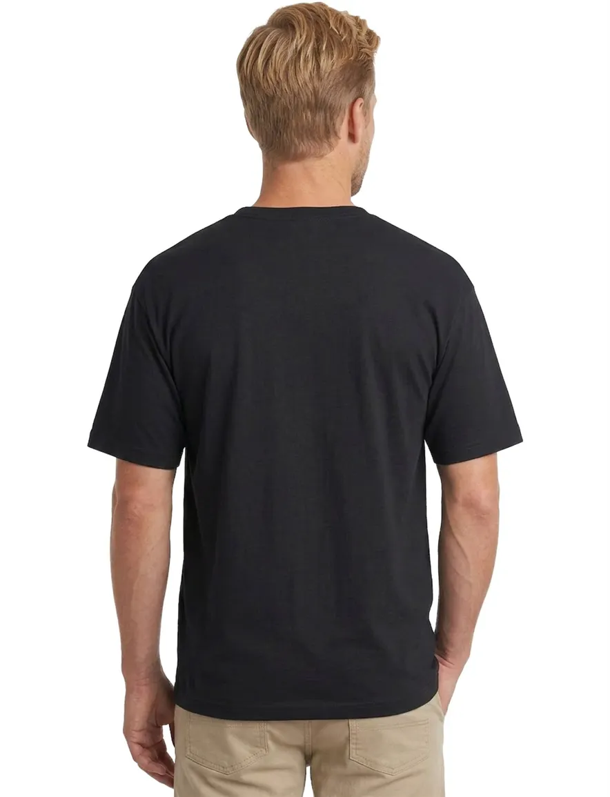 Alan Red T-shirt Venice ronde hals zwart