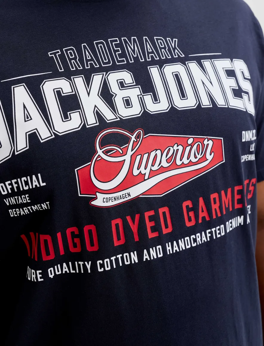 T-shirt Jack & Jones donkerblauw Navy Blazer