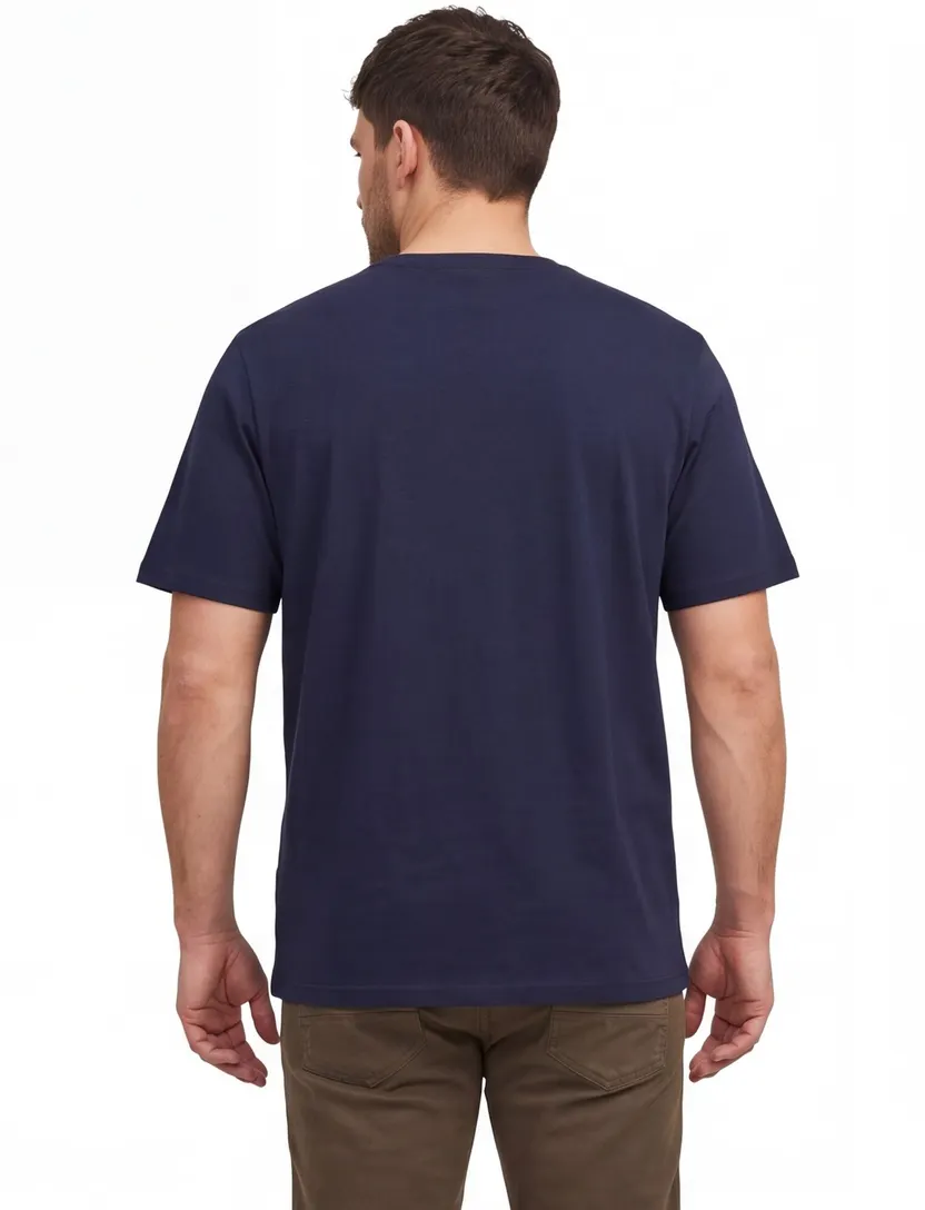 T-shirt Jack & Jones Plus Size donkerblauw opdruk