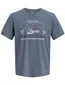 T-shirt Jack & Jones grijs Turbulence