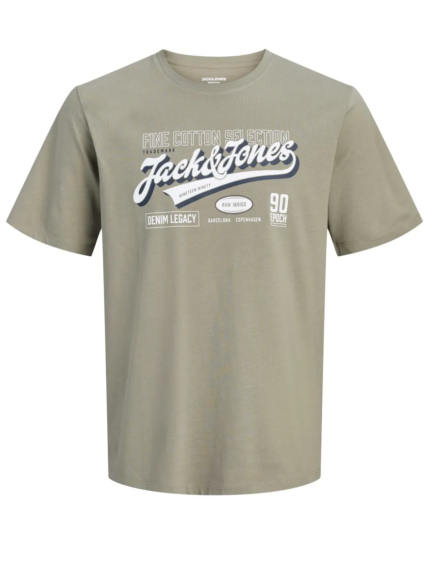 T-shirt Jack & Jones groen Vetiver