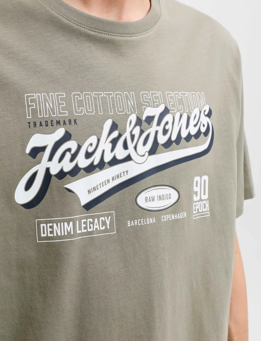 T-shirt Jack & Jones groen Vetiver