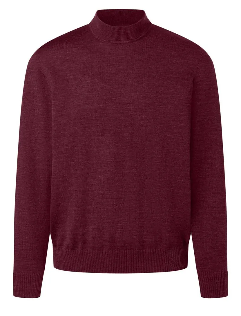 Trui Maerz bordeaux turtleneck wol