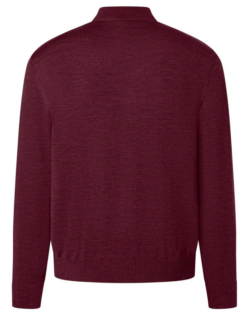 Trui Maerz bordeaux turtleneck wol