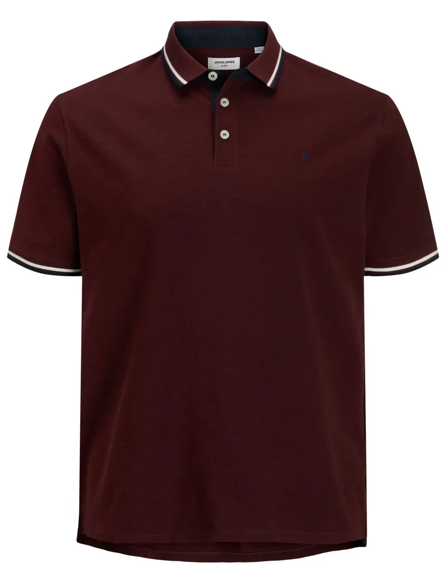 Jack & Jones Plus Size poloshirt bordeaux