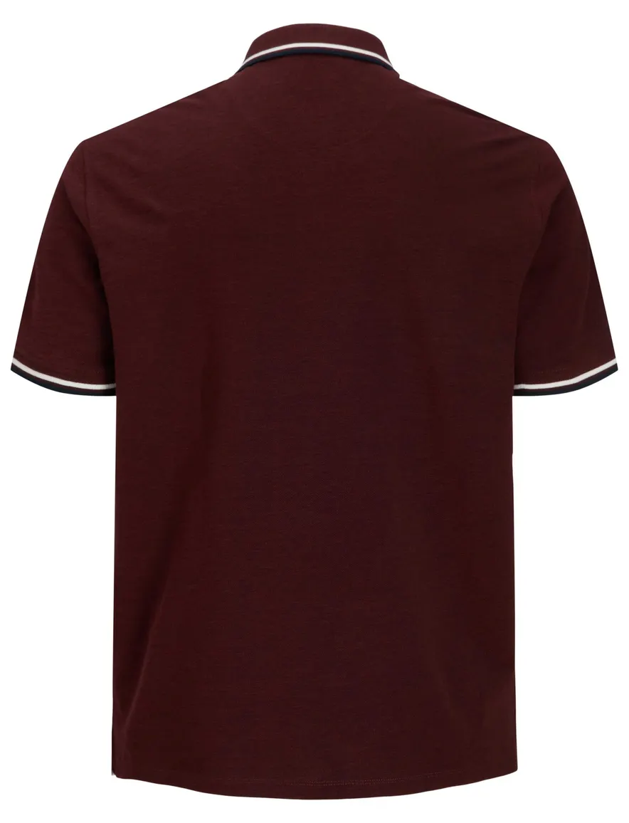 Jack & Jones Plus Size poloshirt bordeaux