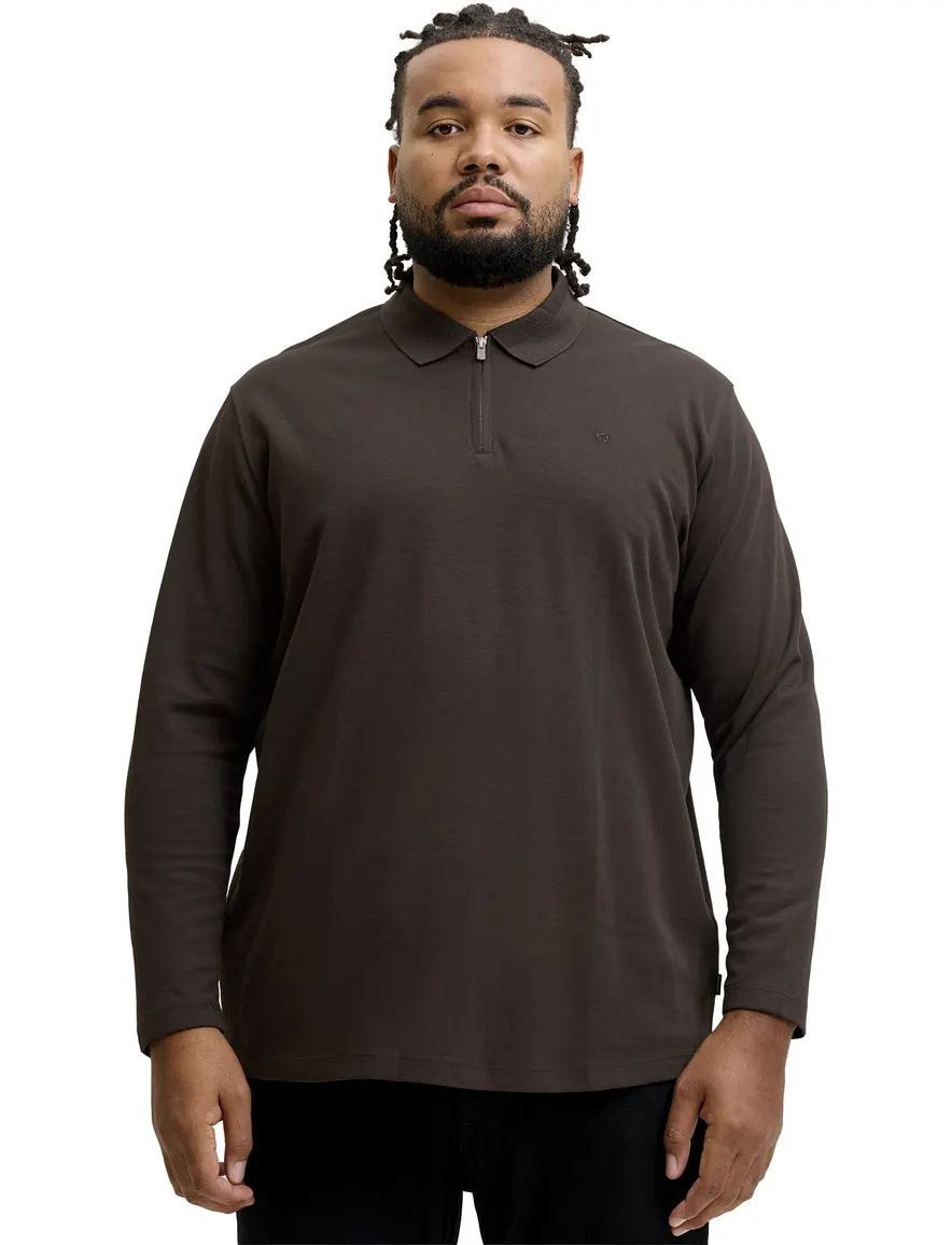 Jack & Jones half zip trui bruin