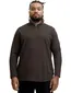 Jack & Jones Regular Fit half zip trui bruin