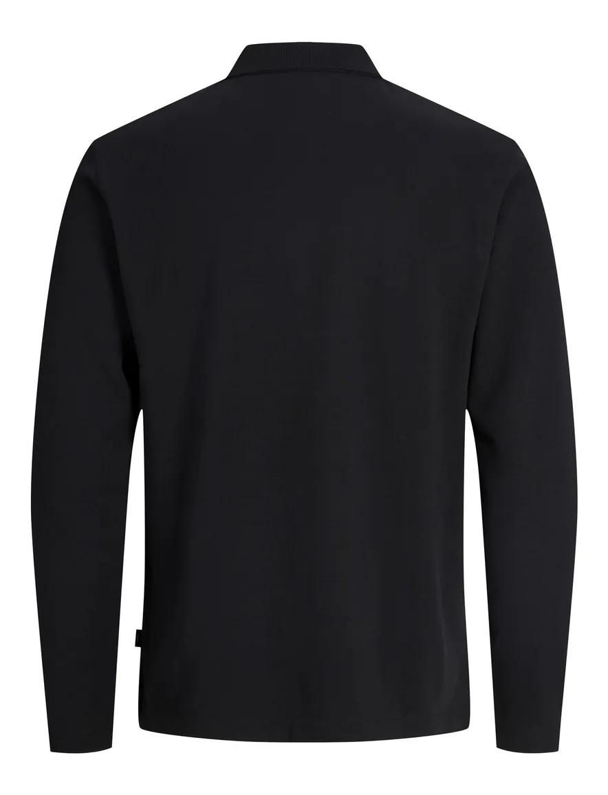 Jack & Jones Regular Fit half zip trui zwart