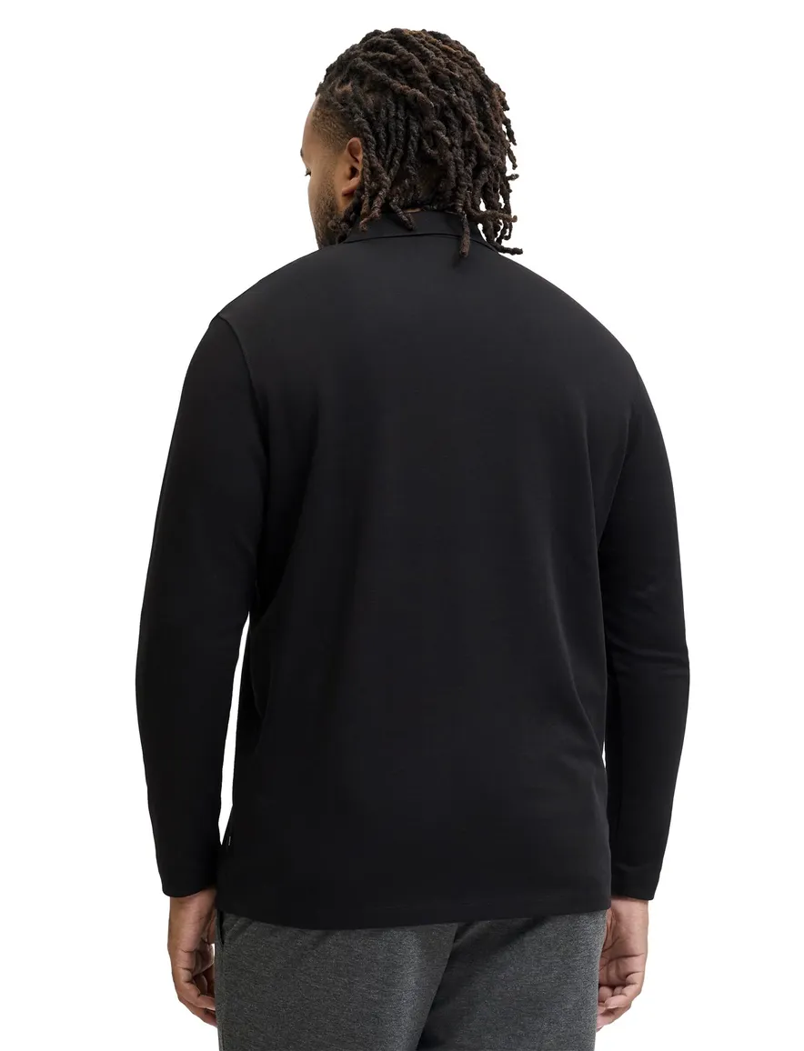 Jack & Jones Regular Fit half zip trui zwart