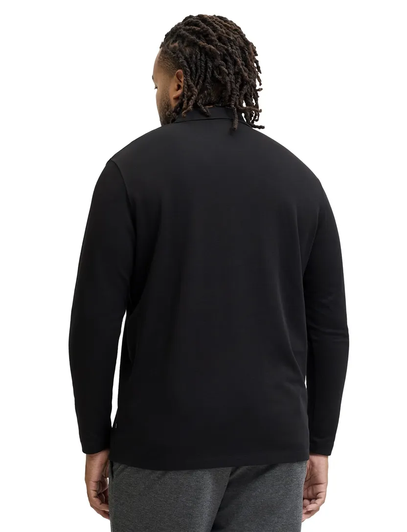Jack & Jones Regular Fit zwart half zip trui