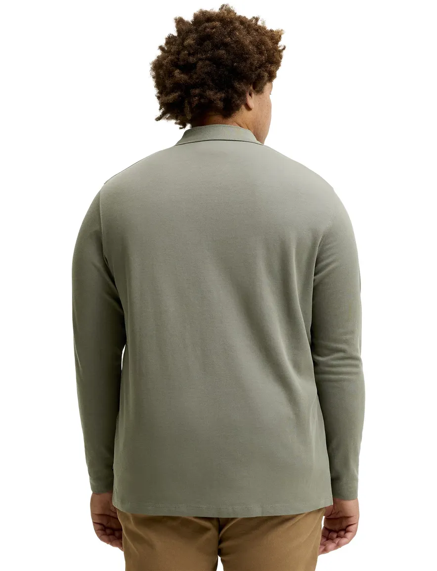 Jack & Jones Regular Fit half zip trui olijfgroen