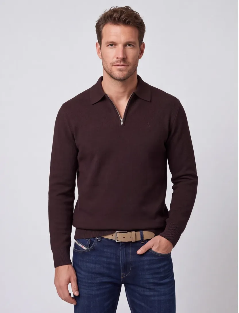 Trui Aeden bruin Sabel sweater viscose