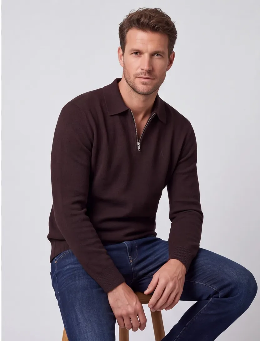 Trui Aeden bruin Sabel sweater viscose