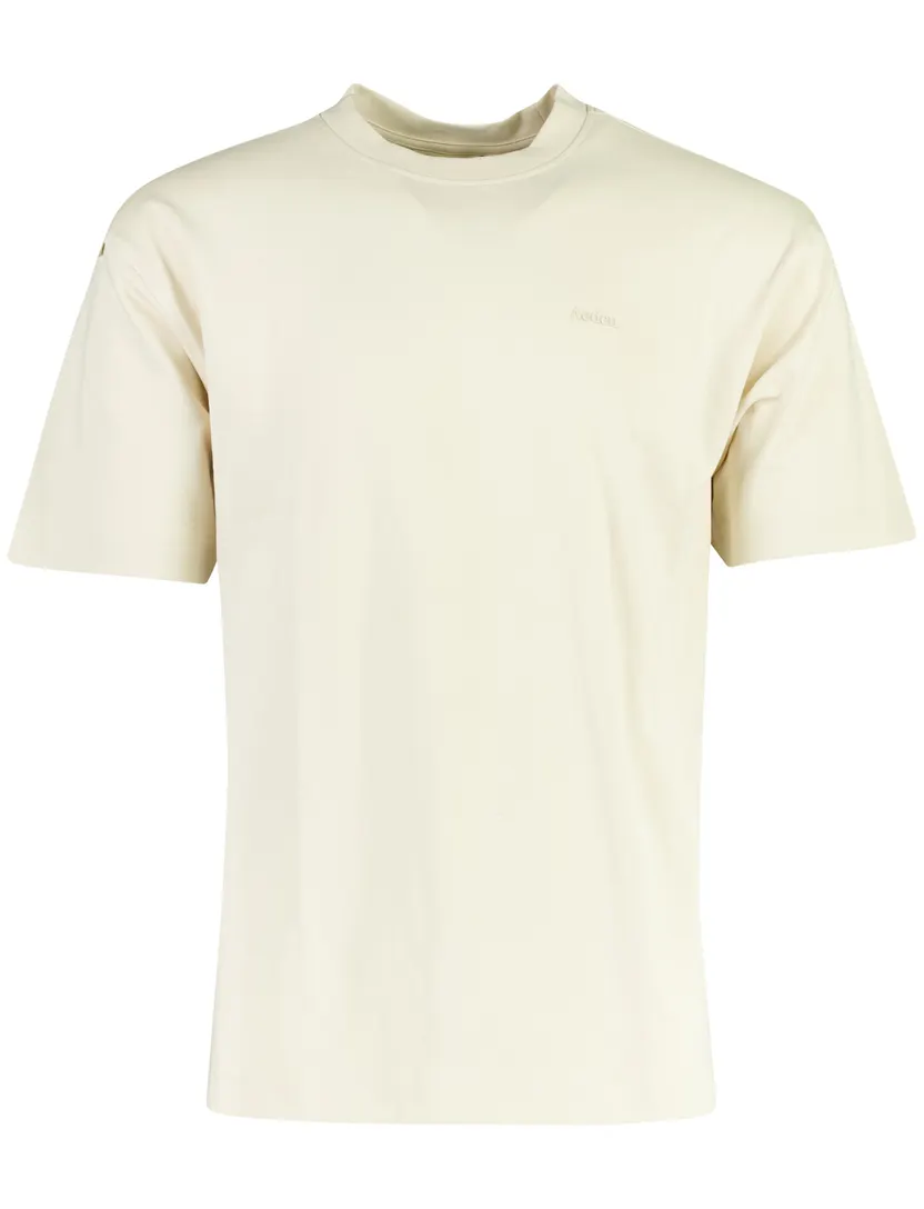 T-shirt Aeden beige opdruk
