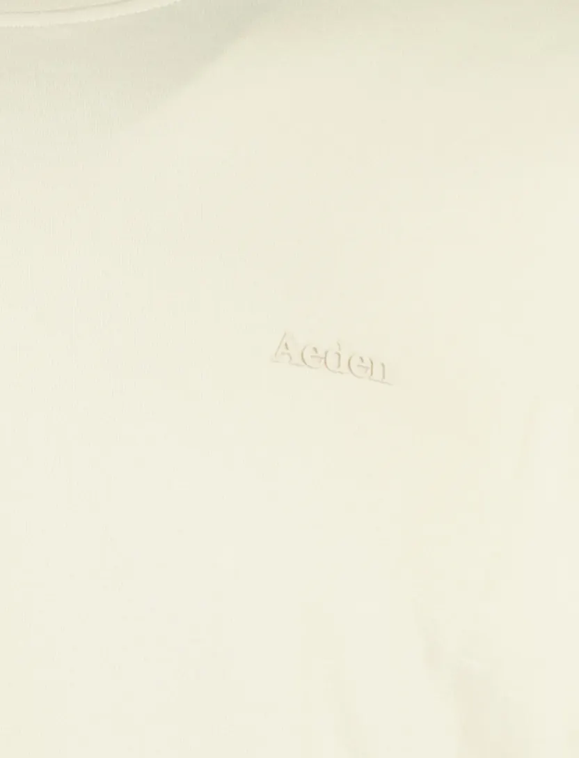 T-shirt Aeden beige opdruk