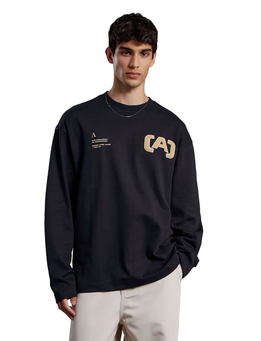 T-shirt Aeden zwart