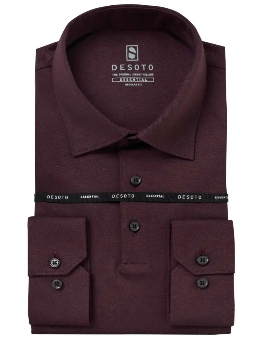 Desoto poloshirt pique bordeaux