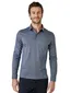 Poloshirt Desoto blauw gemêleerd piqué slim fit