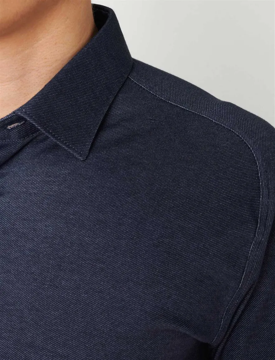 Desoto overhemd donkerblauw slim fit
