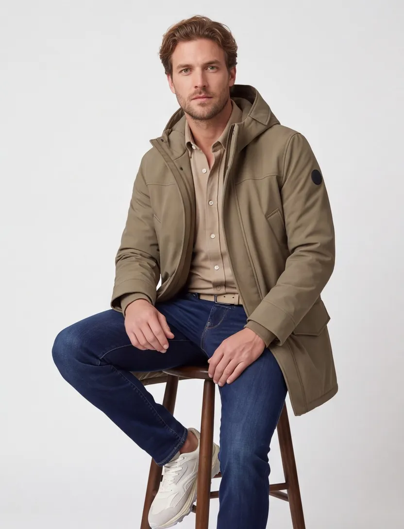 Parka Airforce olijfgroen waterafstotend