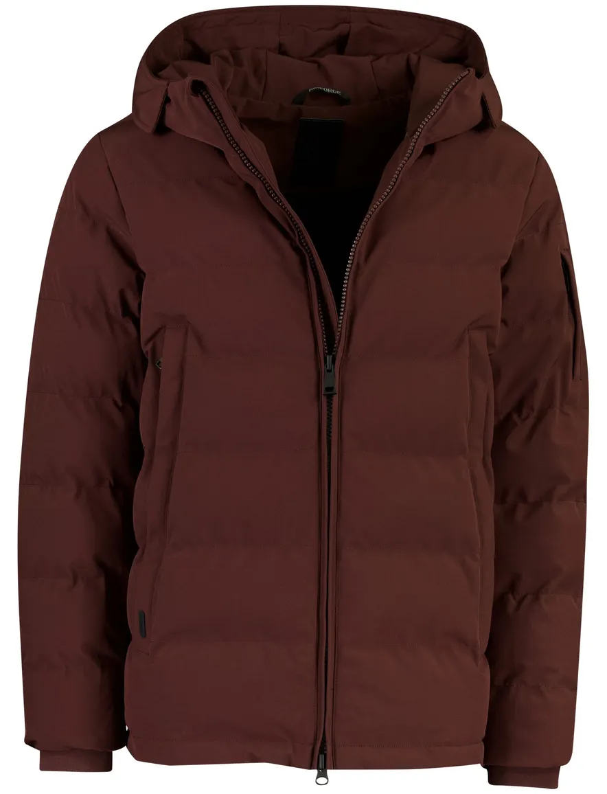 Airforce parka jas bordeaux gevoerd