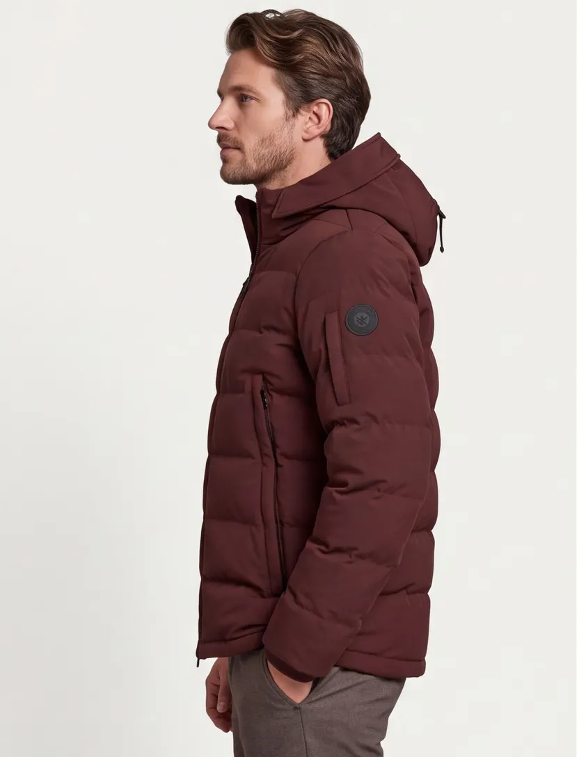 Parka jas Airforce bordeaux gevoerd
