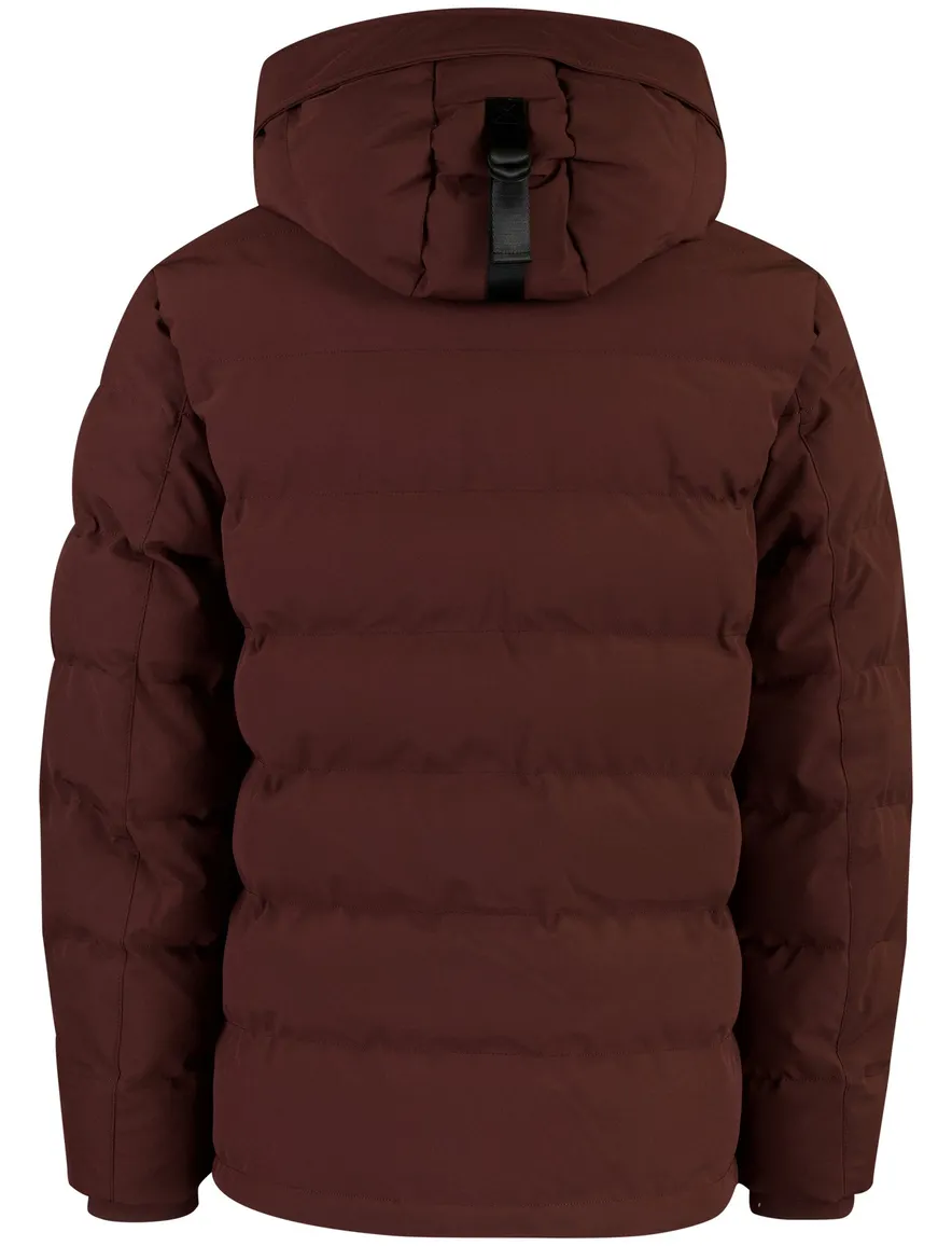 Airforce parka jas bordeaux gevoerd
