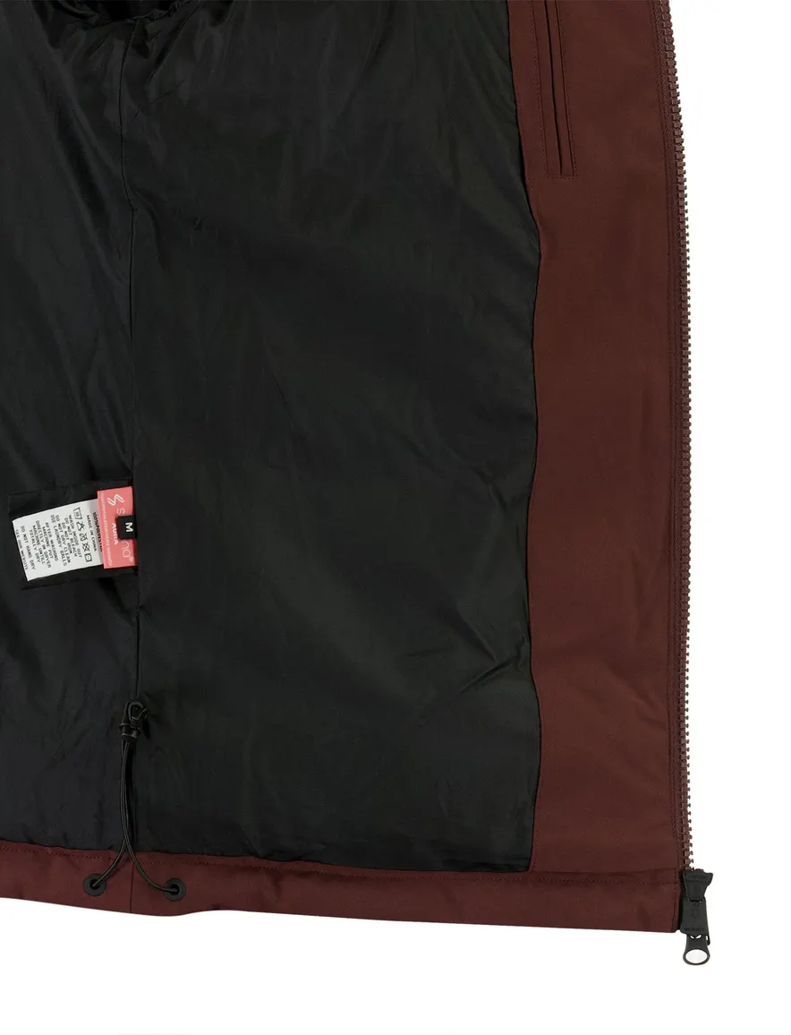 Airforce parka jas bordeaux gevoerd
