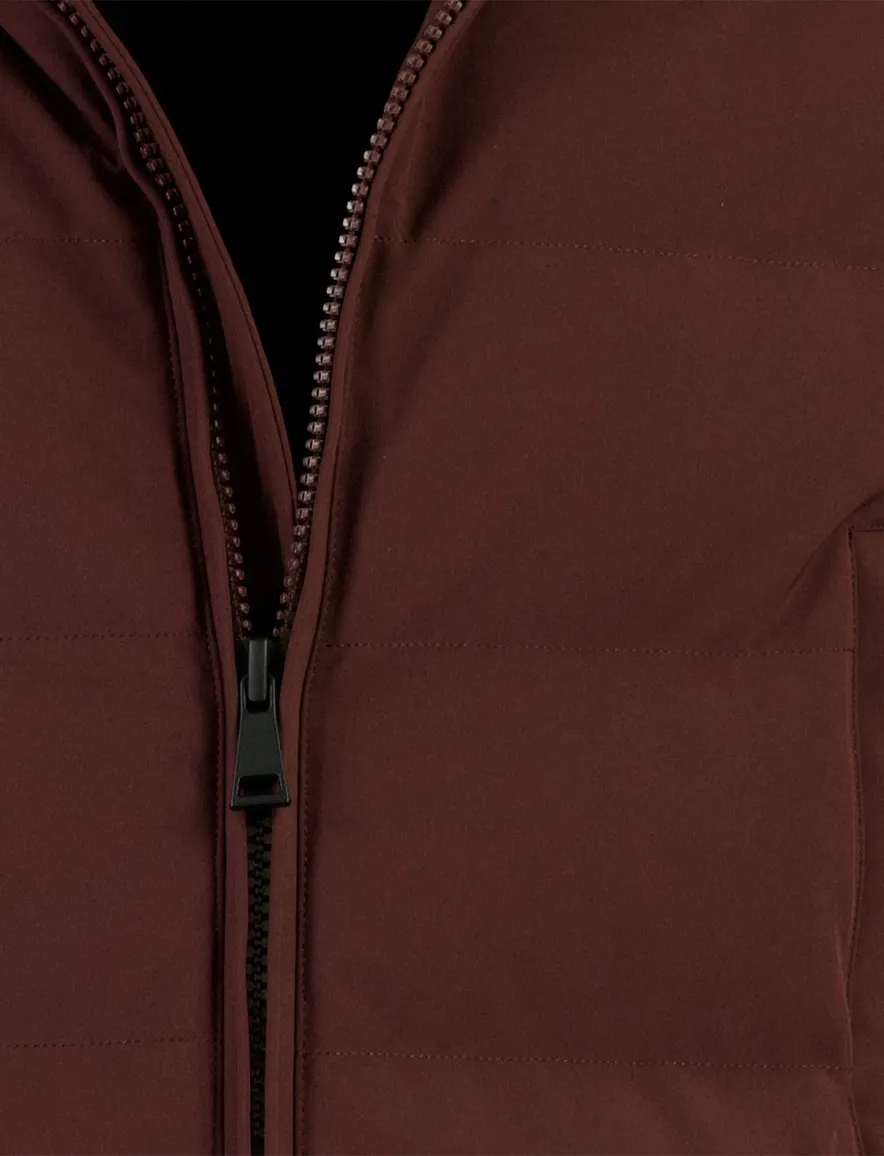 Airforce parka jas bordeaux gevoerd
