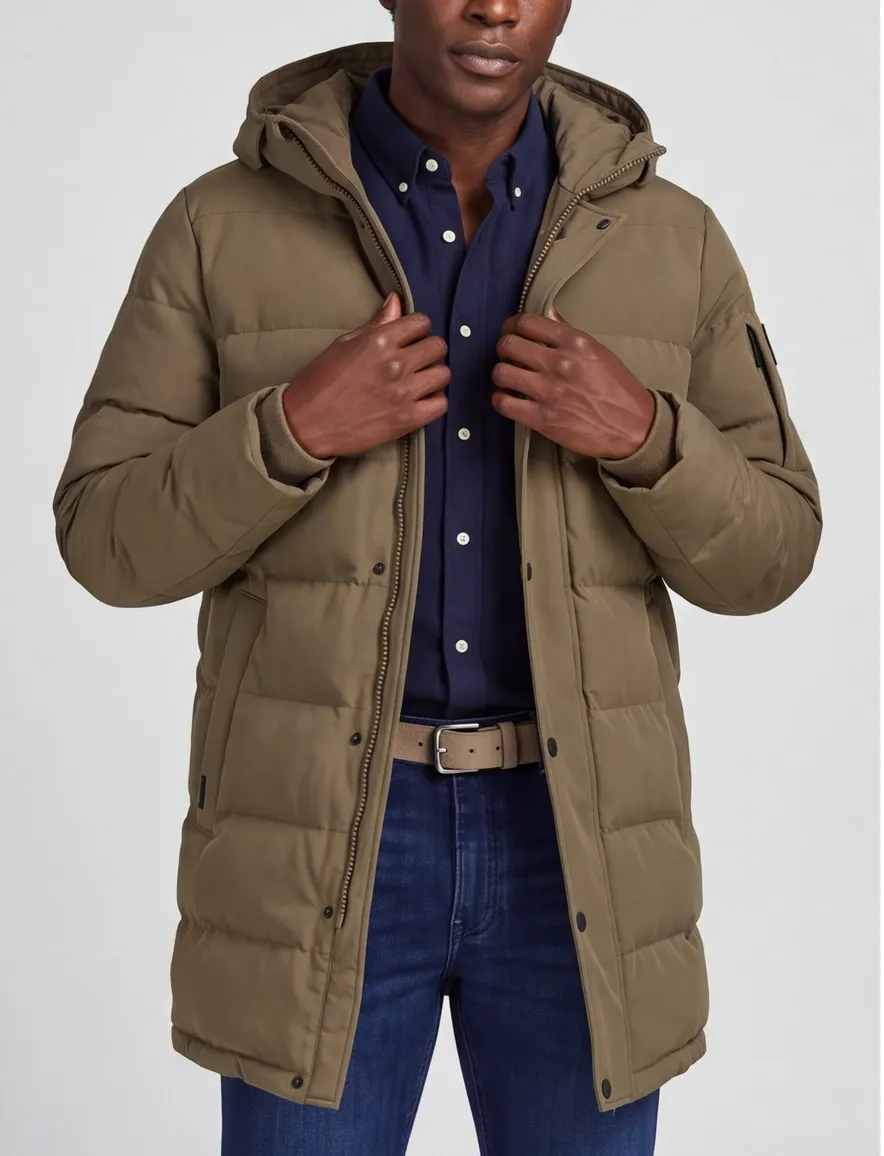 Airforce parka jas khaki gevoerd