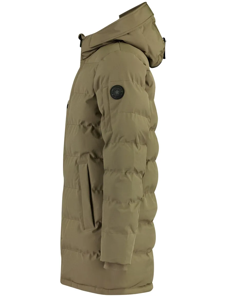 Airforce parka jas khaki gevoerd