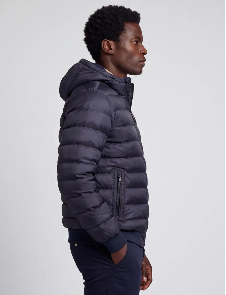 Airforce gewatteerde softshell jas donkerblauw