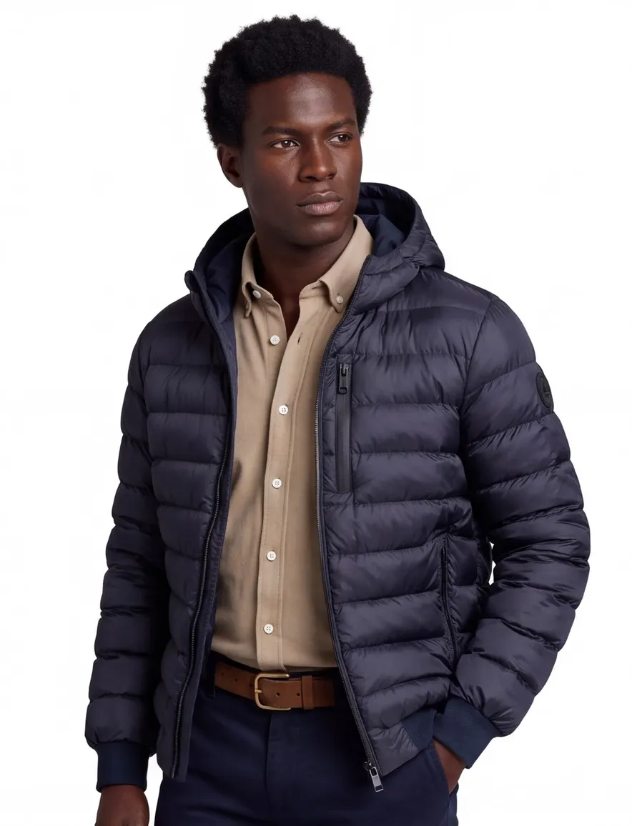Airforce gewatteerde softshell jas donkerblauw