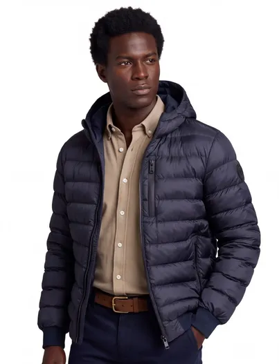 Airforce Gewatteerde jas Airforce donkerblauw reversible