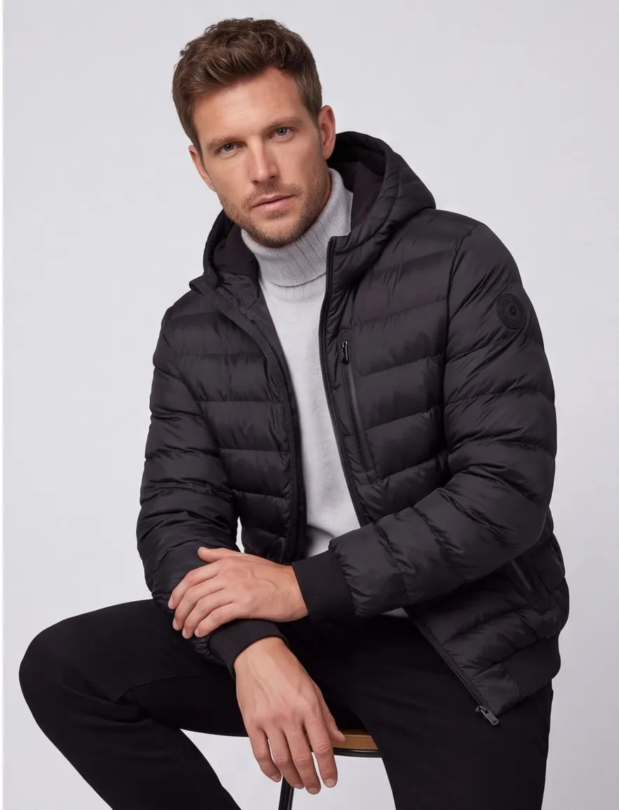 Airforce gewatteerde softshell jas zwart waterafstotend