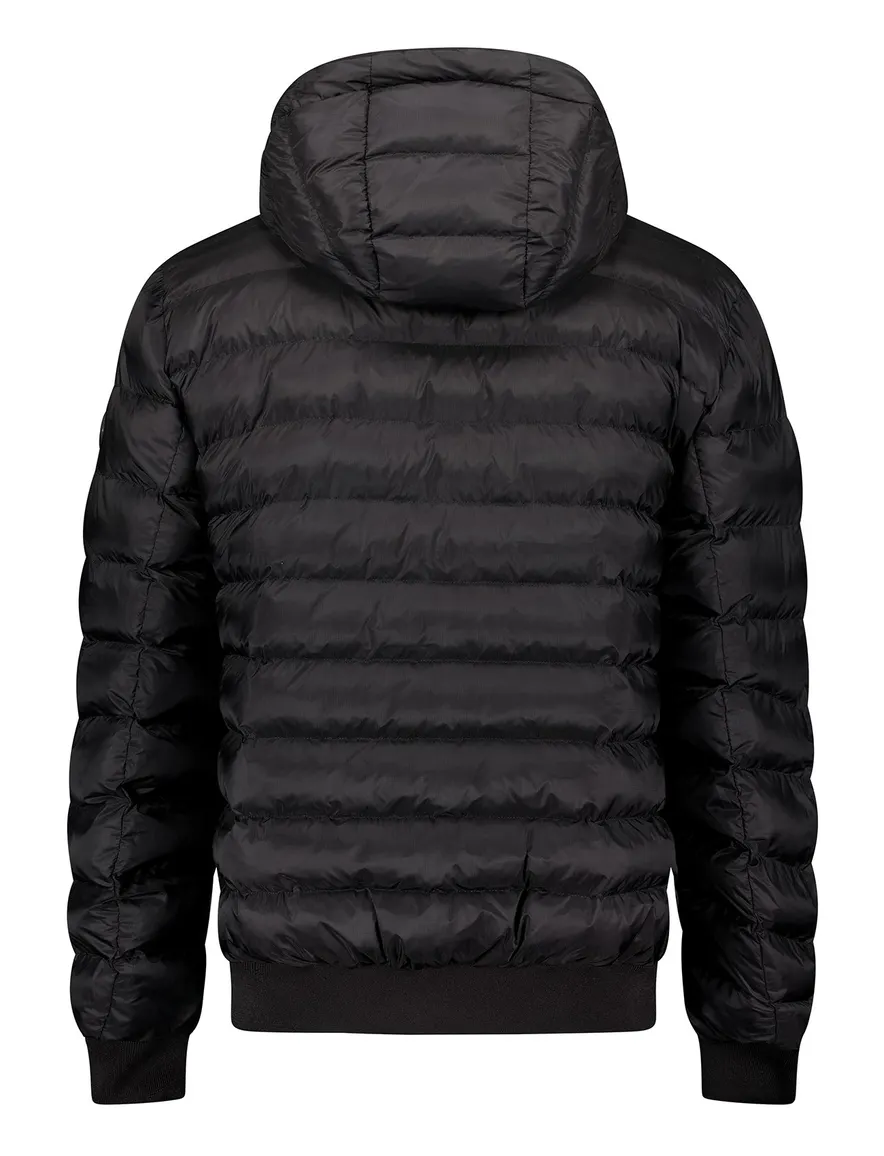 Airforce gewatteerde softshell jas zwart waterafstotend