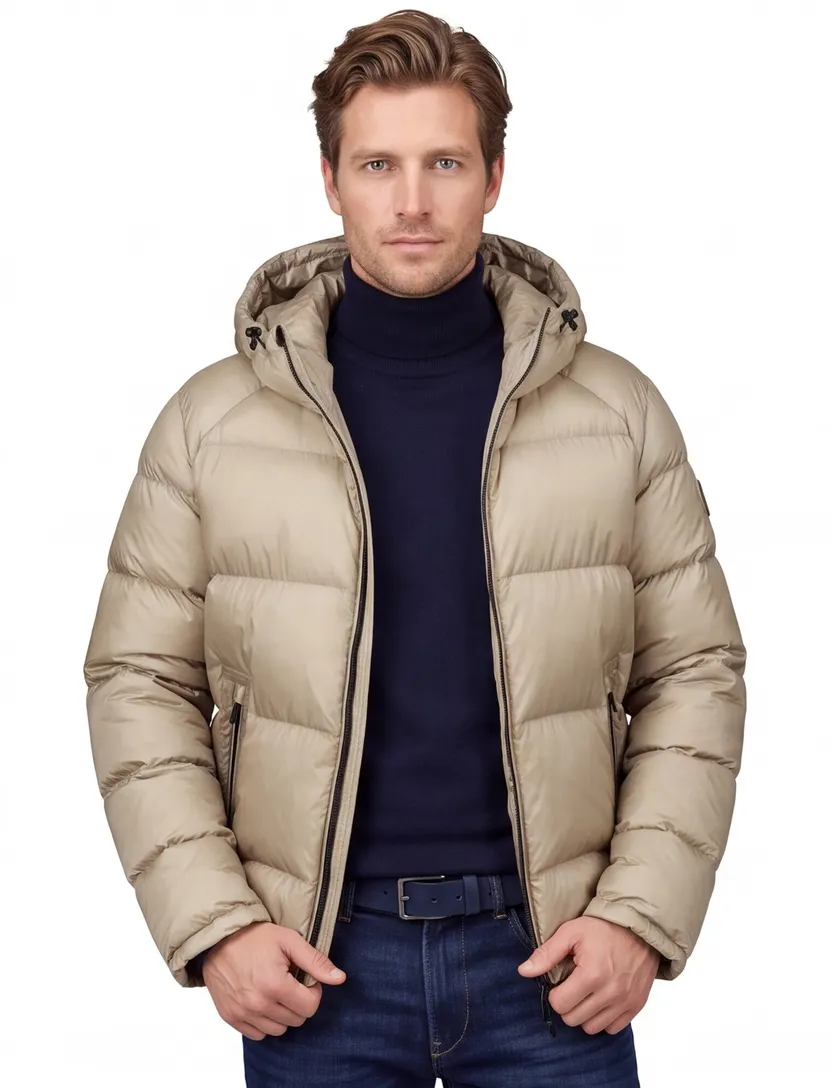 Pufferjack Airforce beige waterafstotend