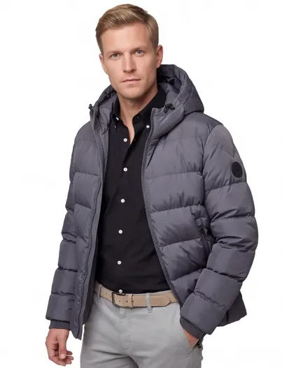 Airforce Pufferjassen Airforce antraciet warm waterafstotend