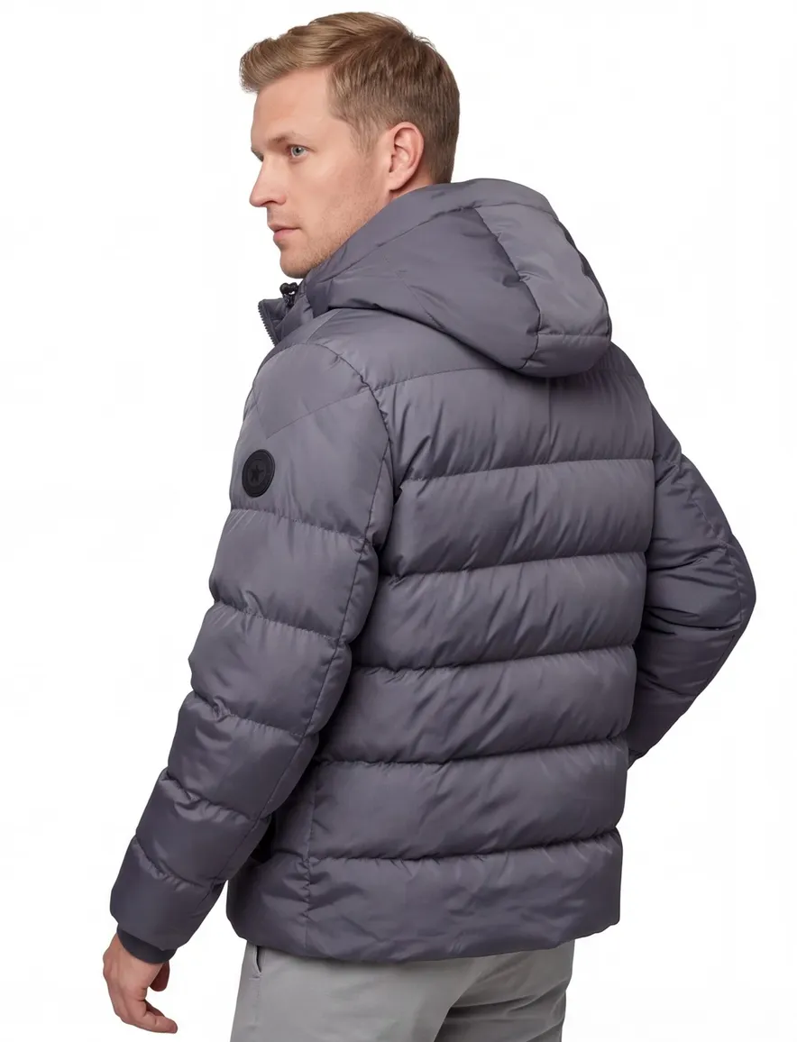 Airforce pufferjasje antraciet