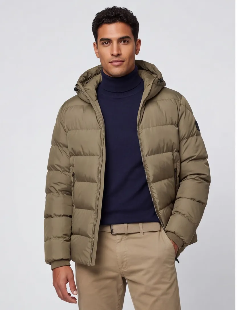 Pufferjassen Airforce olijfgroen waterafstotend