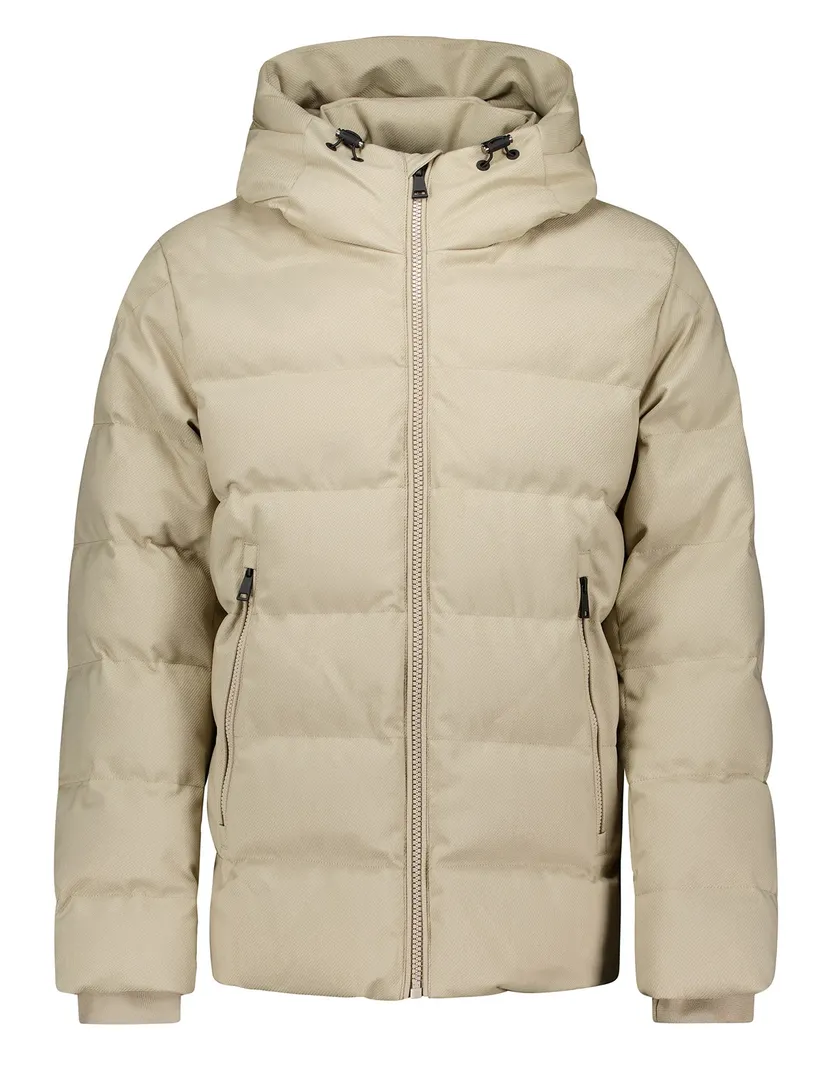 Beige Airforce Pufferjack met Capuchon