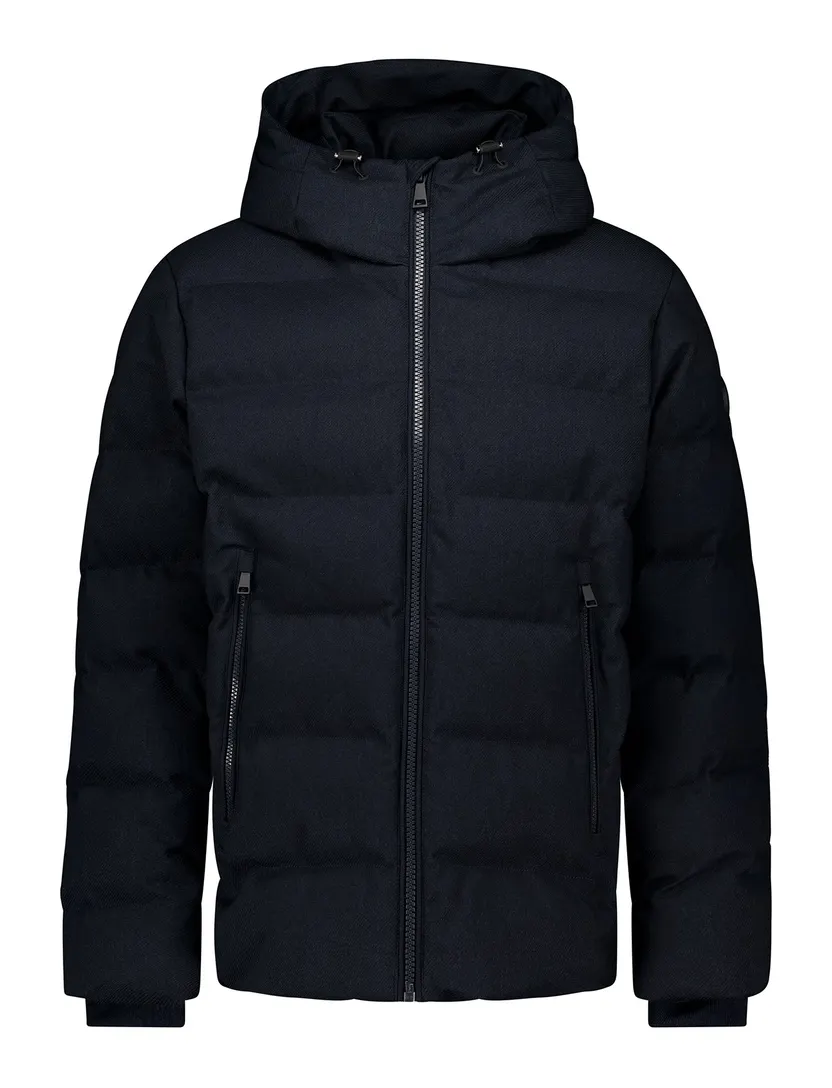 Airforce pufferjassen donkerblauw gevoerd