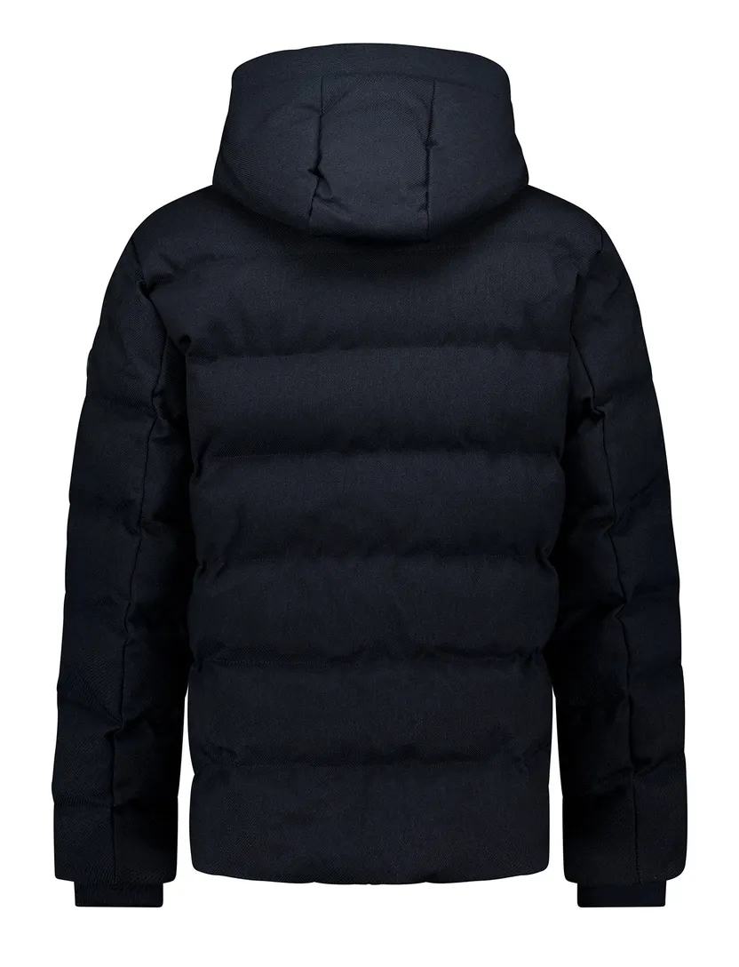 Airforce pufferjassen donkerblauw gevoerd
