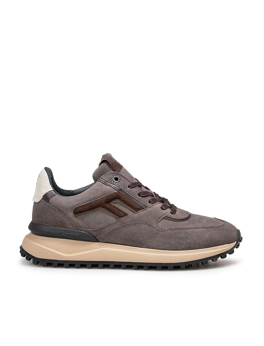 Grijze sneaker Floris van Bommel Noppi suede geprint