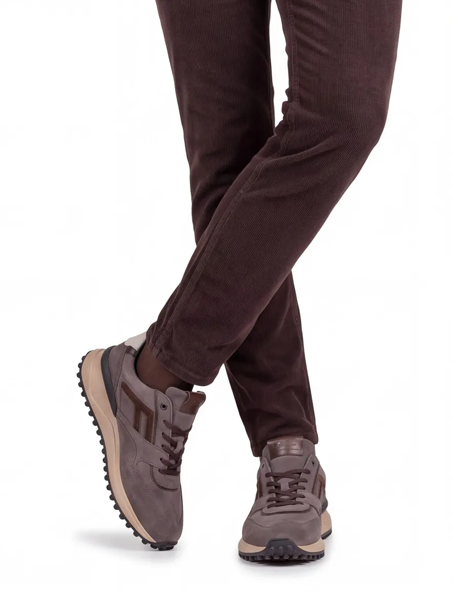 Floris van Bommel Noppi sneakers grijs suede
